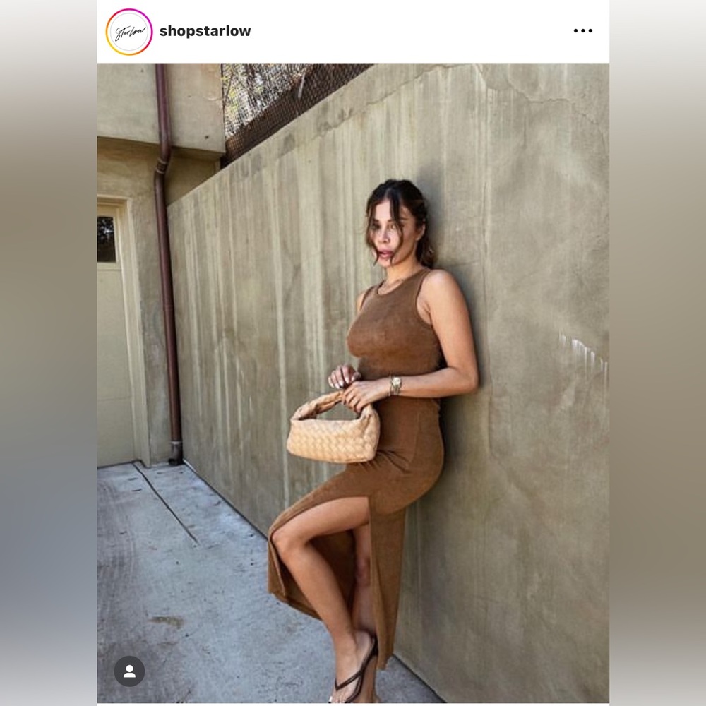 Shopstarlow by @valerie_star Long brown/tan dress